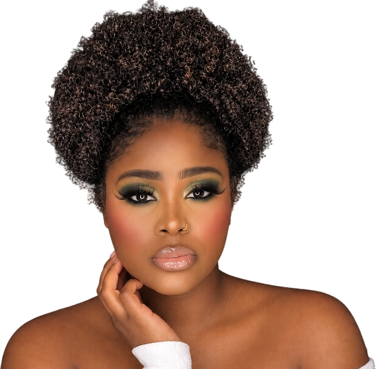 Niki Wilson in a green and gold glam makeup look